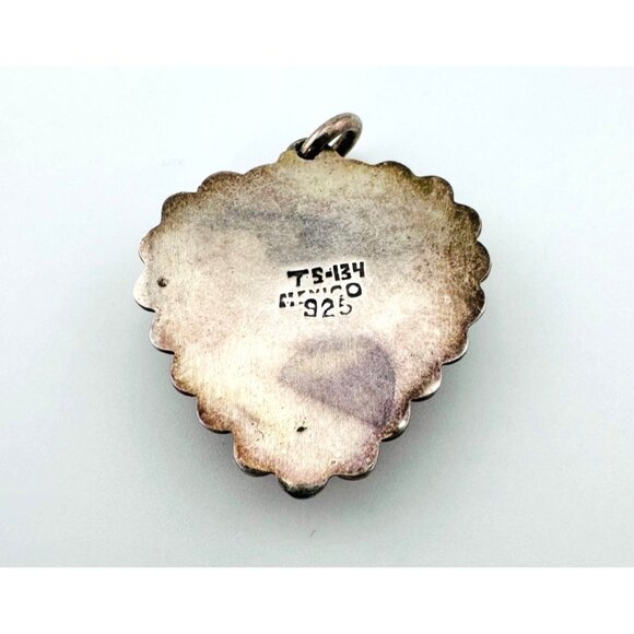 Mexico TS-134. Carnelian Agate Healing Stone Set in 925 Sterling Silver Pendant - Picture 3 of 3